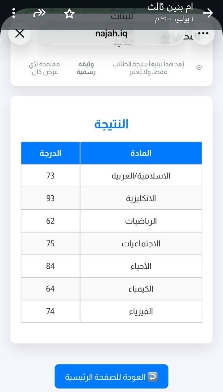 مدرسة اختصاص اللغة الانكليزية ومصححة وزارية لسنوات عديدة...
ادرس الثالث متوسط والسادس الاعدادي فقط...
لسنة جديدة 2027.
 او الدورالثاني لهذة السنة...
هذة درجات طلابي للدور الاول للصف الثالث متوسط...


**إذا كنت صاحب هذا الإعلان وتريد حذفه لأي سبب، رجاءا أرسل رسالة إلى الدعم الفني**