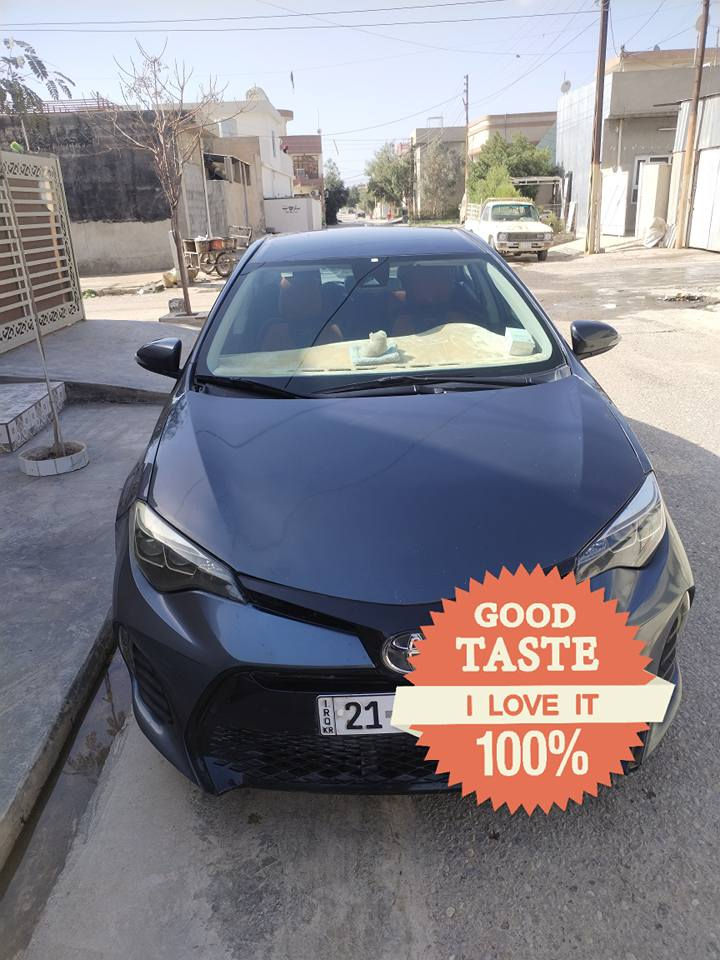 تويتا كرولا2018 se رقم وسنويه جديد بي دفتر بنزين السياره بأسمي ضررها بونيد امبدل جاملغات امامي تعديل يعني ثلاث قطع واكو شبر بالشاصي تعديل بدون معجون وصبغ للأستفسار اكثر *********** #####*********** كركوك, العراق
