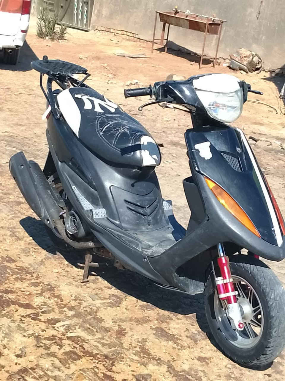 شلونهم الجنايه قطعه تخبل 
ماكس عدله بوشه 49 بلاد ما ملعوب بيه دراجه عليه تزويد ايخبل 
سوبايه 
ويل نجمه (وزن ثكيل )
كفرات رايضي 
صالنصه FM
عداد متغير الوان 
نكره سلف +هندر 
لايت لونين ابيض+اصفر 
اشاير يمنه يسره 
بك لايت +لايت بريك 
للبيع سعر خاص
رقم الهاتف ***********
