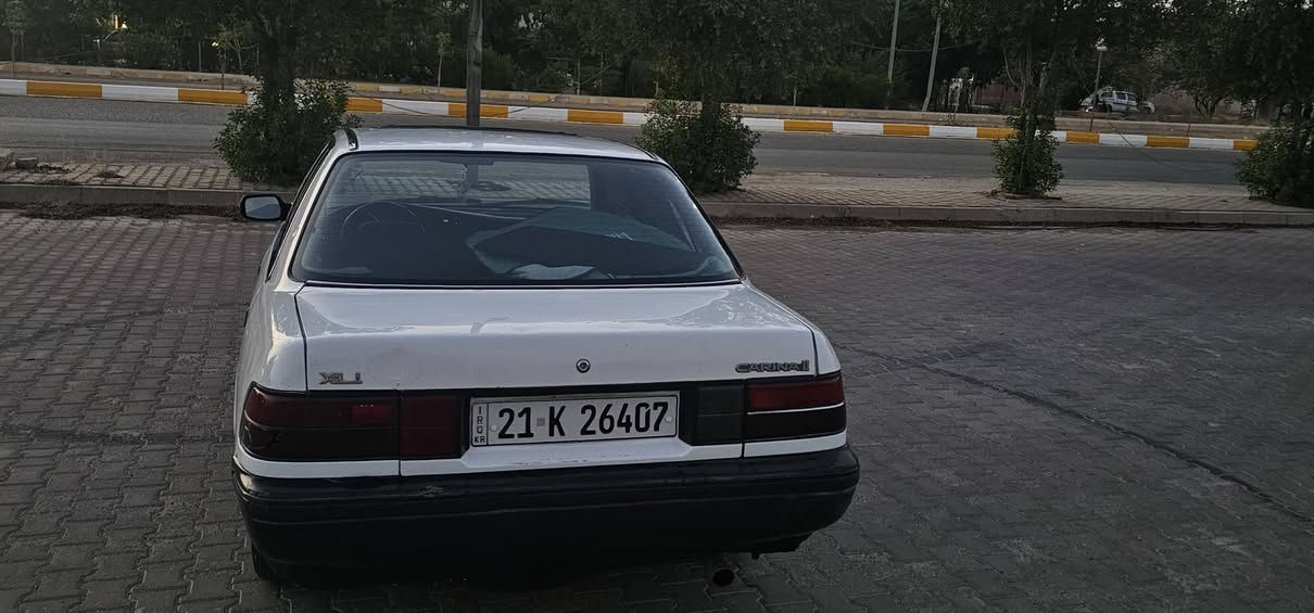 سلام عليكم سياره كرولا كارينا موديل 91السياره نضيفه تبريد شعال ثلج‌‌ منضومه غاز او بانزين السياره على وضع البلاد صدر جديد (حداديه مالته 100بل ميه سنويه لحد 30 مصفره غرامه اربع تايرات جديده عليه سعره 53 رقم شمالي عنوان ديالى خانقين 
***********
