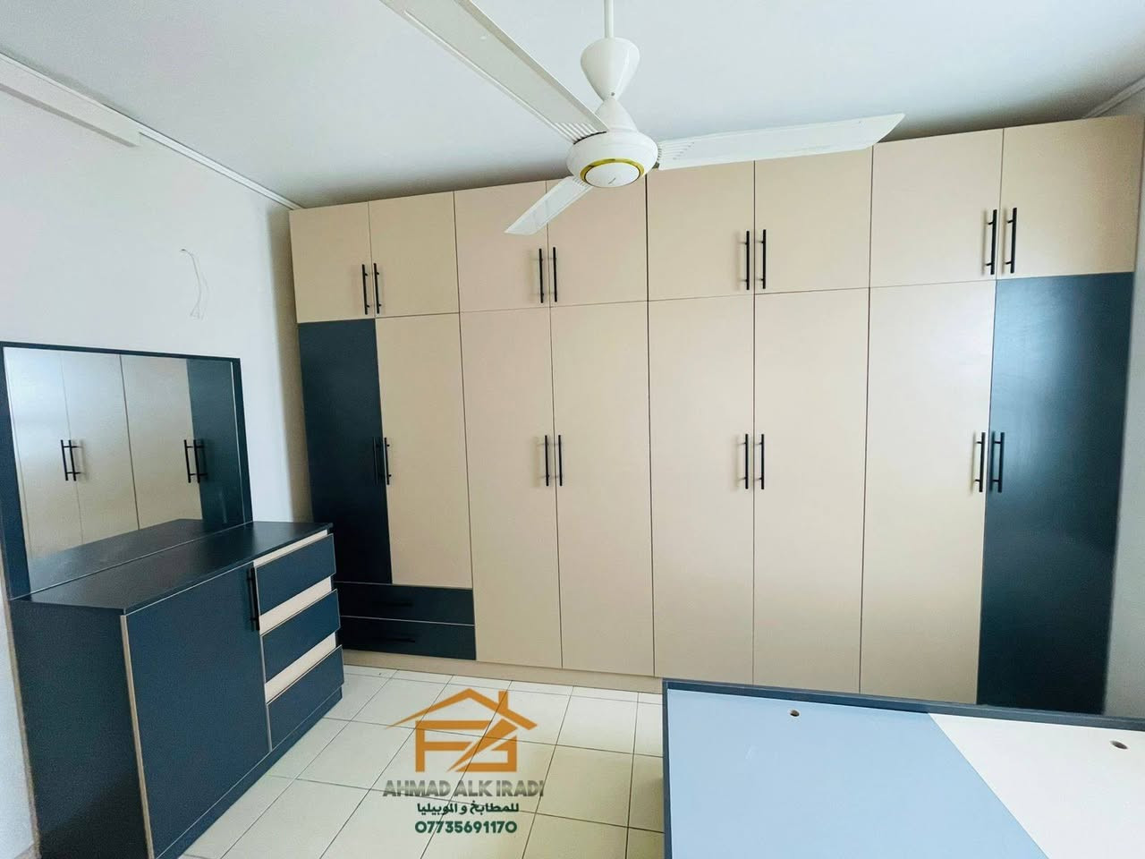 🛠 نصمم  🥸🪚 🥸 نبدع 🪛 💪🔨 نتميز ⭐🌟

🛏 تصميم وتنفيذ غرفة ڪاملة 
 ↩  سرير نفرين 
 وكنتور 8 أبواب ملحق 
+ ميز تواليت 
🌀 خشب  Mdf تركي درجة أولى ..
 🔹️تنفيذ  ...
  موديل عملي وأنيق  في شقق بسمايا ..
حسب طلب الزبون 🤩👌... ومستعدين بتجهيزكم بأي موديل أو لون حسب طلبكم ومن أرقى أنواع الخشب  🤩👏
🔱 مع ضمان الجودة والمتانة و جمال التصميم  👏💪
تجدونها فقط عند #الڪرادي_للمطابخ_والموبيليا  🤩🤩

🔻
🌇 العنوان // مقابل مجمع بسماية.. قريب من حلويات برهومي 
(حلويات برهومي اكو شارع بصفهم تدخلون بي وتتصلون بينا ندليكم على المعرض ....

🔽
📲 للاتصال والاستفسار ،،، ((( *********** )))
احمد الكرادي ↩ متوفر واتس 

⭕ او مراسلة الصفحة وسيتم الرد بأسرع وقت مع فائق التقدير  🌹
