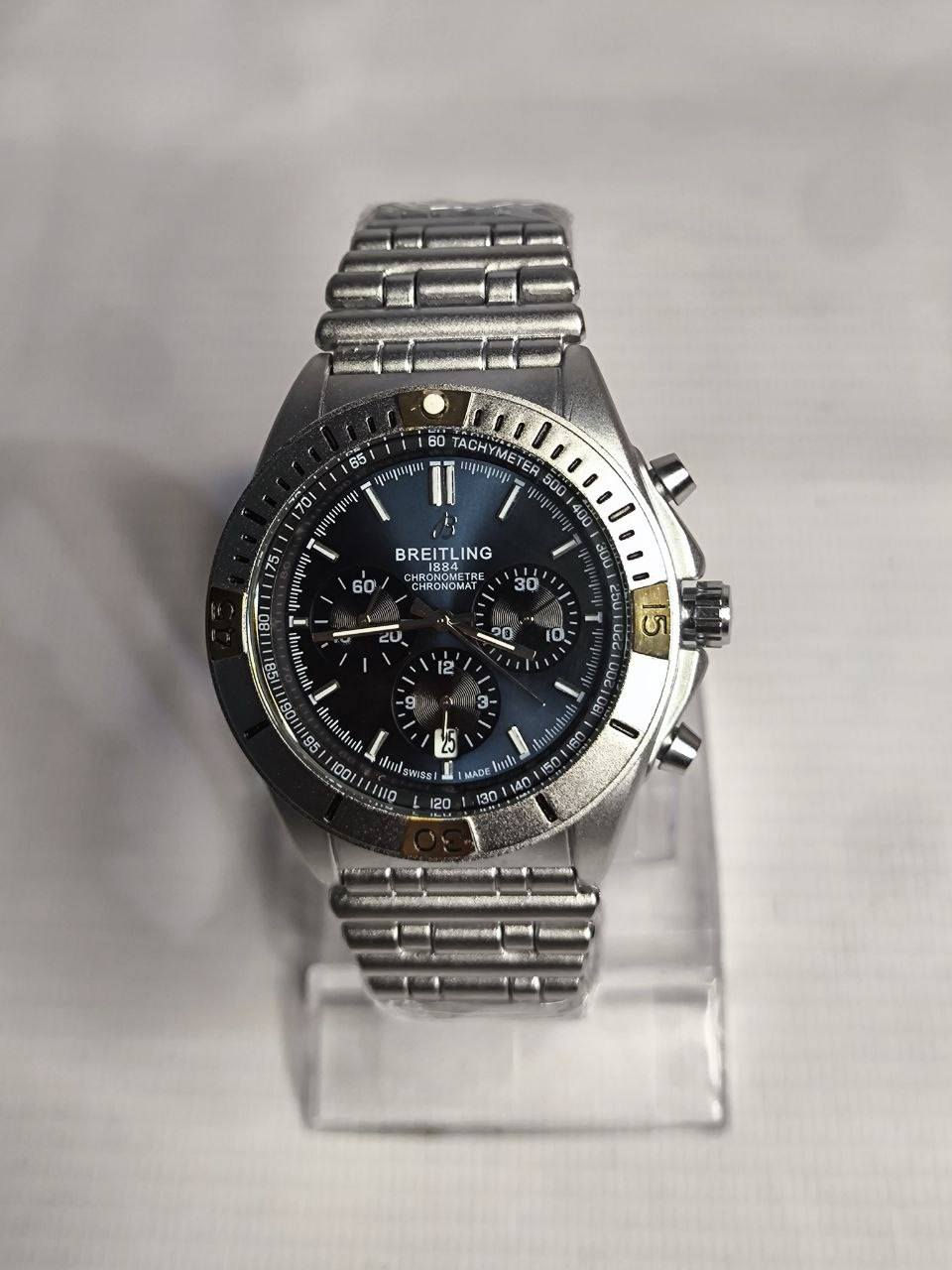 ساعة من ماركة برتلنغ Breitling تيتانيوم
تحفة فنية 
مصممة للطيارين الحرفين والقباطن
مكينة كوارتز نظام ستوبوج(جميع السناتر شغاله) 
ميناء مميزة مزودة بمنفذ تاريخ مع اميال لامينوس
زجاج معدني ضد الخدش
مقاومة ماء وغبار 
رنك دوار 
 سير جلد ستانلس ستيل طلاء
 تيتانيوم
قفل فراشة
الساعة مختمة بالكامل 
 
السعر : 43 الف ع اول تم
 للحجز والاستفسار يرجى مراسلة الصفحه


**إذا كنت صاحب هذا الإعلان وتريد حذفه لأي سبب، رجاءا أرسل رسالة إلى الدعم الفني**