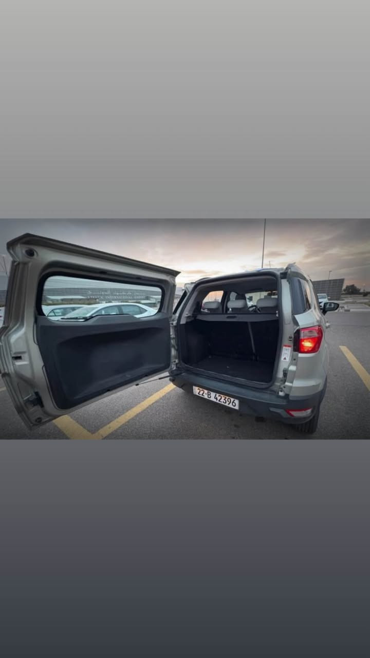 🚗 للبيع: فورد ايكو سبورت 2015 🚗

✔️ صبغ نظيف
✔️ فول مواصفات
✔️ سنوية جديدة
✔️ رقم هولير
✔️ دبل (دفع رباعي)
✔️ خليجي – شركة نيفا
✔️ اقتصادي جداً بالوقود
✔️ كل شيء فيها شغال وما تحتاج أي مصاريف

📞 للتواصل:
*********** كركوك, العراق
