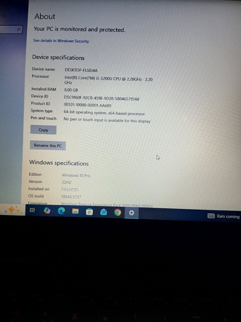 لابتوب بحالة نظيفة وبطاريتة جديدة وممتازة وشاحنته الاصلية وياه مواصفاته:
core i5 جيل5
ram8gb
hard 500gb
المنافذ:
منفذ hdmi
منفذ سماعات 3.5mm
منفذ ايثرنت
منفذ vga للشاشات واجهزة لعرض
3 منافذ usb 
منفذ sd card 
سعرها 250 الف وبيها مجال
متوفر توصيل 
رقم الهاتف للتواصل واتس او اتصال : ***********
