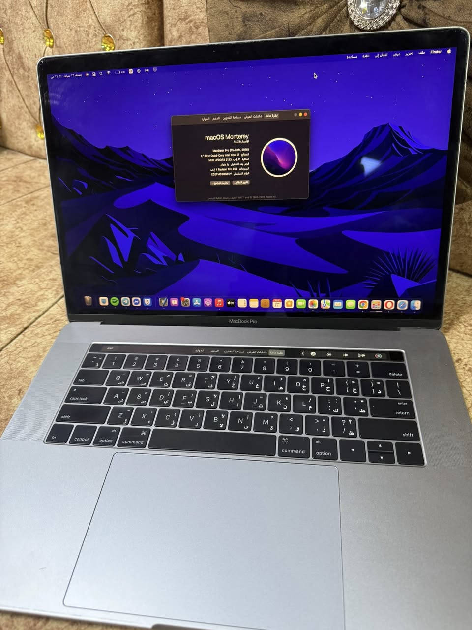 ماك بوك برو 2016
ذاكرة 512ssd 

رام 16 cori7

حجم 16 انج 

تاج بار وباقي التفاصيل الموضحه بلصور 

طبعاً كلشي بيها شغال وانطيها علفحص 

خلي سعرك واذا عجبني اتواصل وياك لان ماعرف اسعارهن 

*********** واتساب او اتصال 

مكاني ديالى بعقوبة
