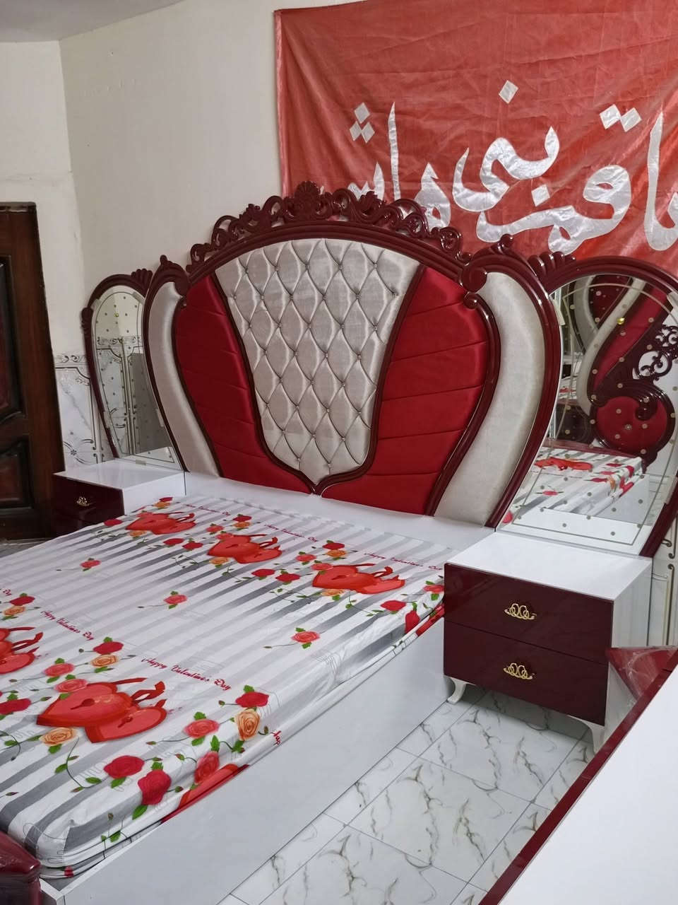 آلُـۜسـۨۚ(✋)ــِۖلُأمٌ ؏ـليۜـ(💜)ـكـۜم غرفه 🇹🇷تركي متكونه من   9قطع نضافة ميه بل ميه  اي استفسار خاص او انتصال عل رقم ***********بي وتساب
