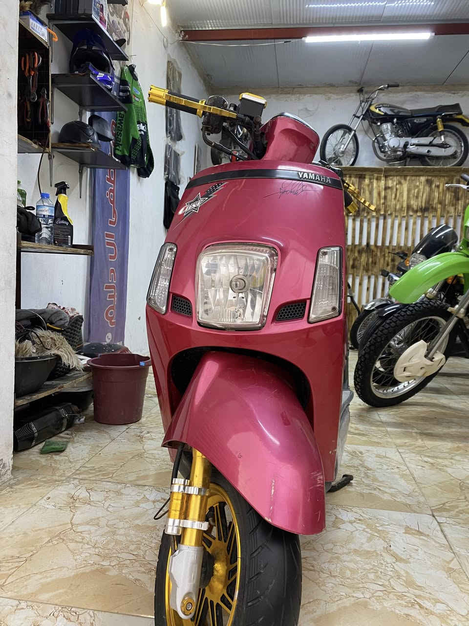 سلام عليكم
دراجه بوليس مسطره بيها ويل نجمه ودبلات وقطره وقبق فلاوين وبيها بعد تزويد 
سعر الدراجه واحد و١٥٠ وبيها مجال قليل 
العنوان ديالى بعقوبه 
للاستفسار 

‭٠٧٧٦ ٦٤٠ ١٧٧٥‬
