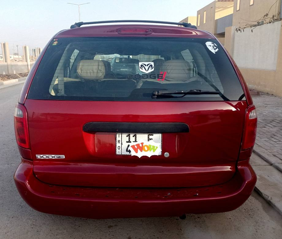 دوج كرفان 2007 رقم بغداد  مكينة 6. سلندر حجم 3300. جديدة وجاهزة من كلشي كروز سرعة حساسات خلفي تبريد تدفئة فول تخم تاير جميع الكهربائيات شغال تراي يخبل ماشية 170 صبغ حزام جمالية فقط ومصوره قبل الرش باسمي شرط التحويل السعر 80.  وبيه مجال للاتصال ***********  والشراي يتصل المكان بغداد الدورة أو المعالف
