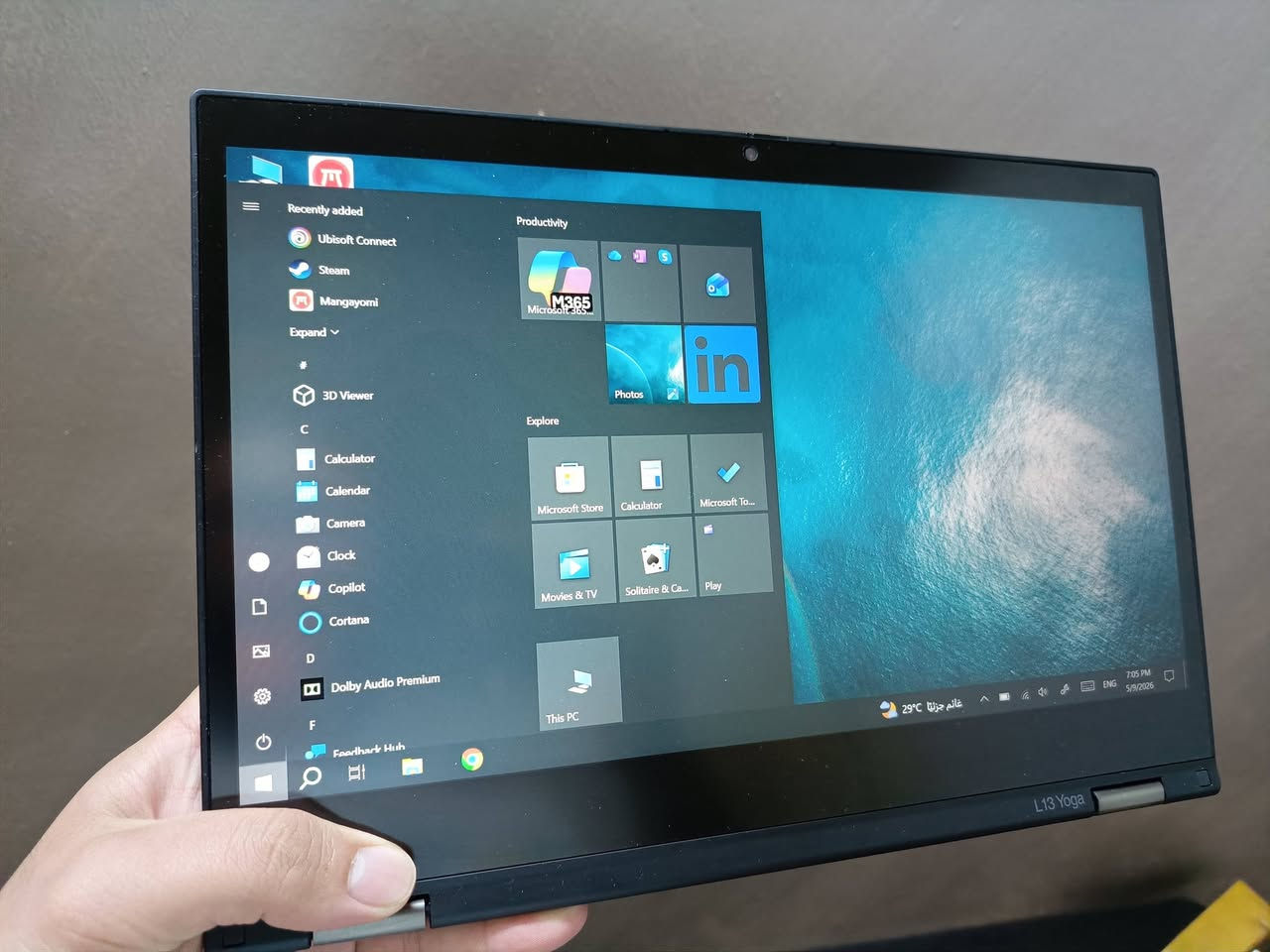 Lenovo L13 yoga
شاشة قلاب لمس قياس 13.3 FHD IPS

core i5  جيل 11

Ram 16 gb

Ssd 500 gb

منفذ شحن type C

الحاسبة نظيفه جدا والشاشه عليها لاصق حماية

سعرها 385 الف 

مكاني بغداد كرادة 

لا يتوفر توصيل


**إذا كنت صاحب هذا الإعلان وتريد حذفه لأي سبب، رجاءا أرسل رسالة إلى الدعم الفني**
