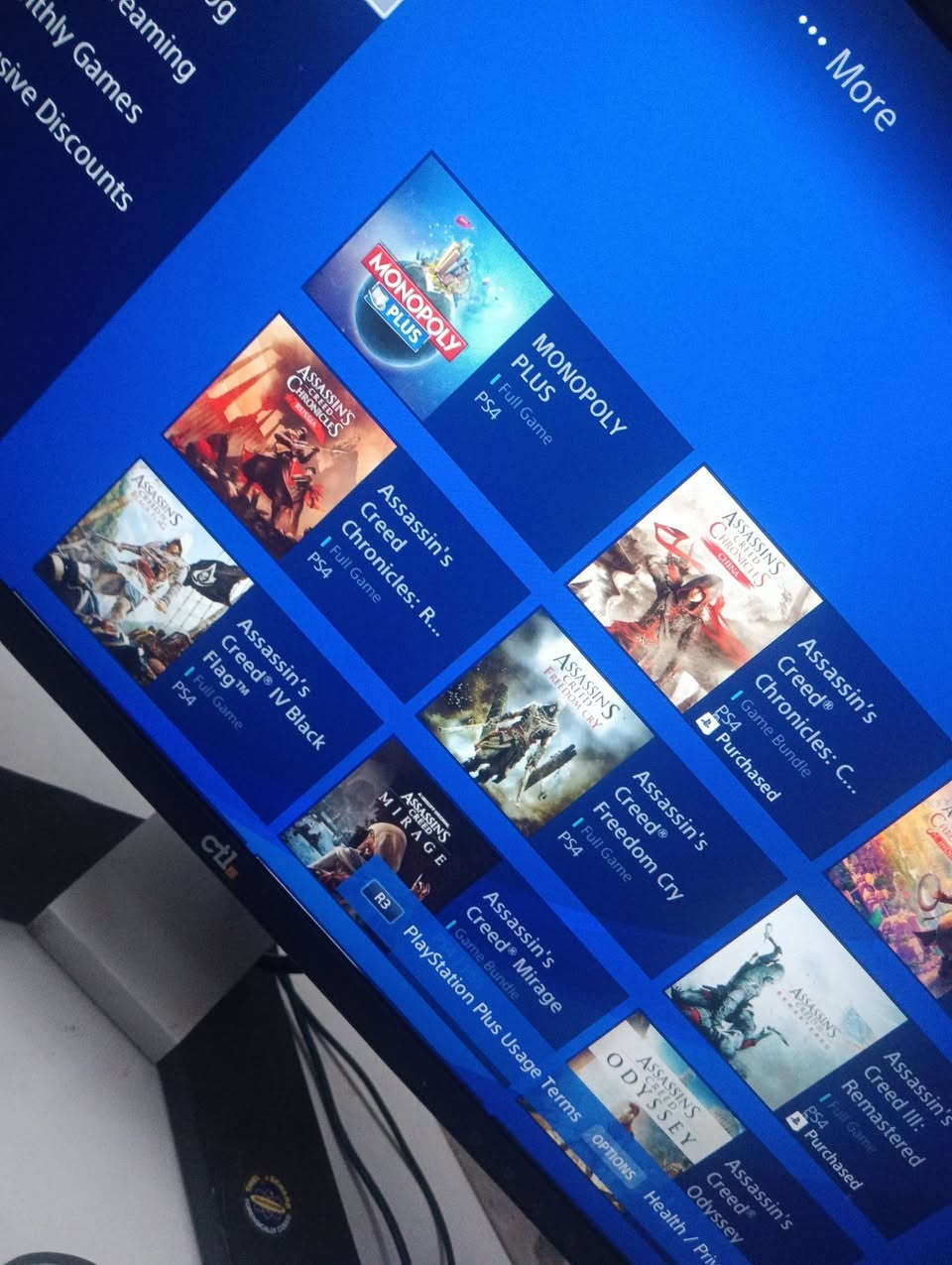 🎮🖥️ بلي 4 سلم 500g ويه شاشة للبيع ب 250 الف 
نظيف ويشتغل أداء سلسسس ورهيب 
ملاحظة وبصراحة:
القرص ما يدخل بس التحميل تمام 100%
يجي وياه كلشي:
✔️ شاشة
✔️ يد + شاحنها
✔️ ماوس + كيبورد
✔️ ماوس باد
✔️ اشتراك برميوم باقي 3 أشهر
✔️ ألعاب قوية وجاهزة تلعب
💰 250 ألف نهائي
(سعر مناسب وشاشة من ماركة Ct1 مال حاسبات بحيث أداء رهيب ) 
📍 الدورة – أبو دشير
📞 ***********
