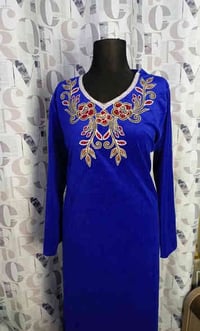 دشداشة مخمل • مقاسات L-XL-XXL • الحلة الوردية