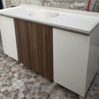 كاونتر MDF تركي ابواب هيدروليك لمس قياس مترين وسنك متر ونص سنك مرمر بح...