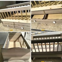 تخت اطفال خشب • ٦٦×١٢٤ • الموصل