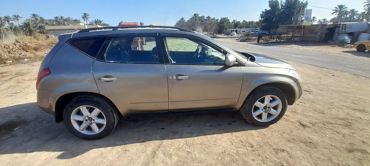 سياره نيسان مورانو مديل ٢٠٠٥ وارد امريكي مكفول من الكلبه والكص والعيب الشرعي مصبوغه عام لجماليه مكينه وكير كامري رقم بغداد 
مواصفات 
فتحه بالقماره 
محرك ٤ سلندر ٢٠٠٠
ويل كب 
منضومة زنون 
بلاجكتورات زنون 
تدفئه، تبريد 
شاشة تاب 
كشناة جلد 
تدفئه كشنات 
ماشيه ١٩٦
السياره جاهزه
السعر45 
***********
