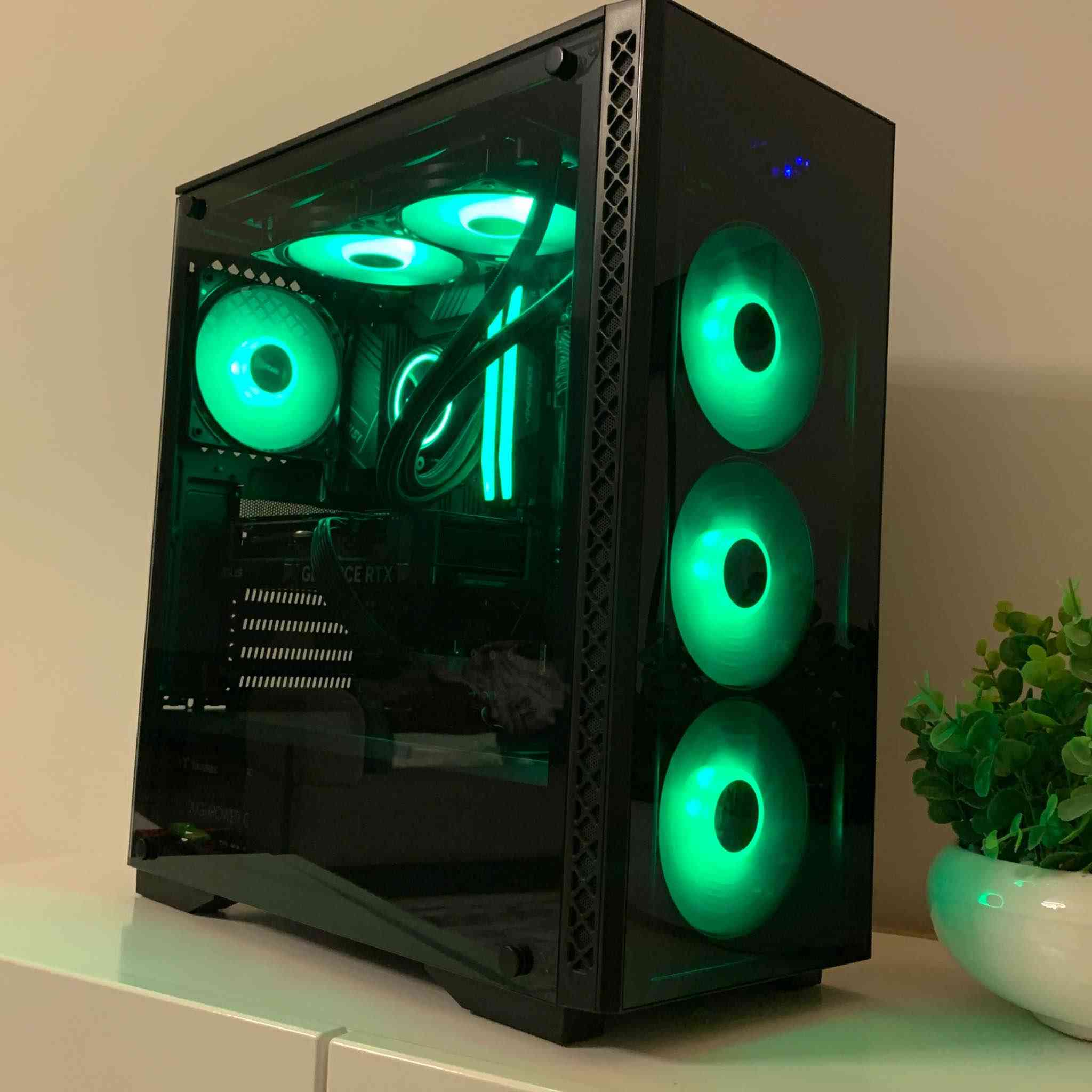 PC Specifications

((CPU)) Intel® Core™ i7-12700KF (12C / 20T)
((CPU Cooler)) DeepCool GAMMAXX L240 ARGB
((MOBO)) MSI PRO Z790-P WiFi
((RAM))CORSAIR Vengeance RGB 32GB DDR5-5200
((SSD)) Crucial P2 1TB NVMe
((GPU)) ASUS Dual GeForce RTX™ 4060 8GB
((PSU)) Thermaltake Toughpower GF1 650W Gold
((Case)) DeepCool MATREXX 50 ARGB 4Fans السليمانية, العراق


**إذا كنت صاحب هذا الإعلان وتريد حذفه لأي سبب، رجاءا أرسل رسالة إلى الدعم الفني**