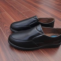 حذاء تركي طبي • مقاسات 45/46/47 • أسود/جوزي