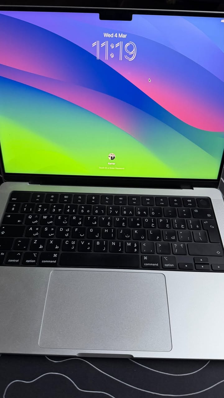 📢 للبيع: MacBook Pro M4 512GB

 • المعالج: M4
 • التخزين: 512GB
 • الشاشة: 14 بوصة ( انج ) 
 • الرام: 16GB
 • الحالة: نظيف جدًا
 • البطارية: 100%

💰 السعر: 2,150,000 IQD

📞 للتواصل والاستفسار: ***********
