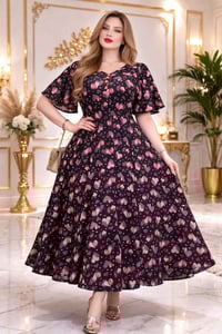 هيفا ويانه • دشداشة زبدة تركي • مقاسات 3x-6x