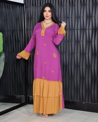 دشداشه كشمير مطرز • ٢XL-٥XL • اقل طلب درزن