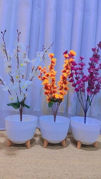 سيت ٣ اشجار • ورد • ٦٥ سم