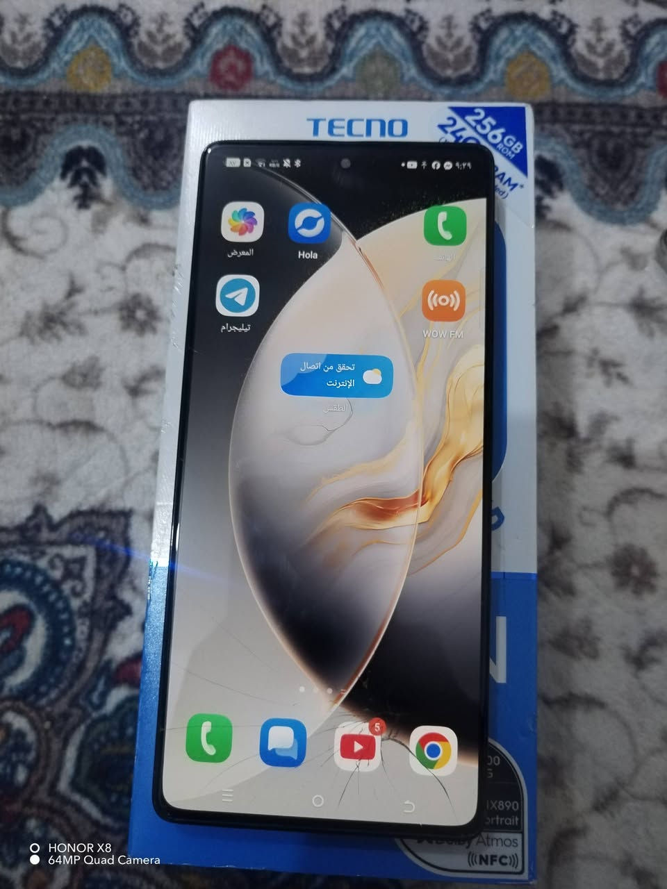 سلام عليكم جهاز تكنو كامون 30 برو 5G للبيع شاحنه ضايعة سعره160بي مجال مكاني سماوة ***********
