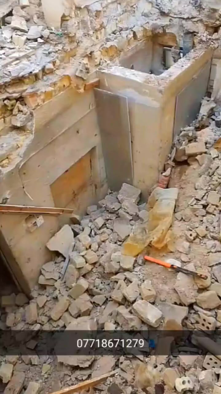 السلام عليكم كادر تفليش سقوف رباطات ارضية قلع وتكشير جدران للاتصال اخوكم ابو علي ***********
