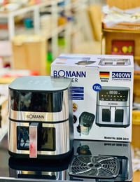 قلايه هوائية بدون زيت 10 لتر ماركة بومان الألمانية السعر 48 الف للحجز ...