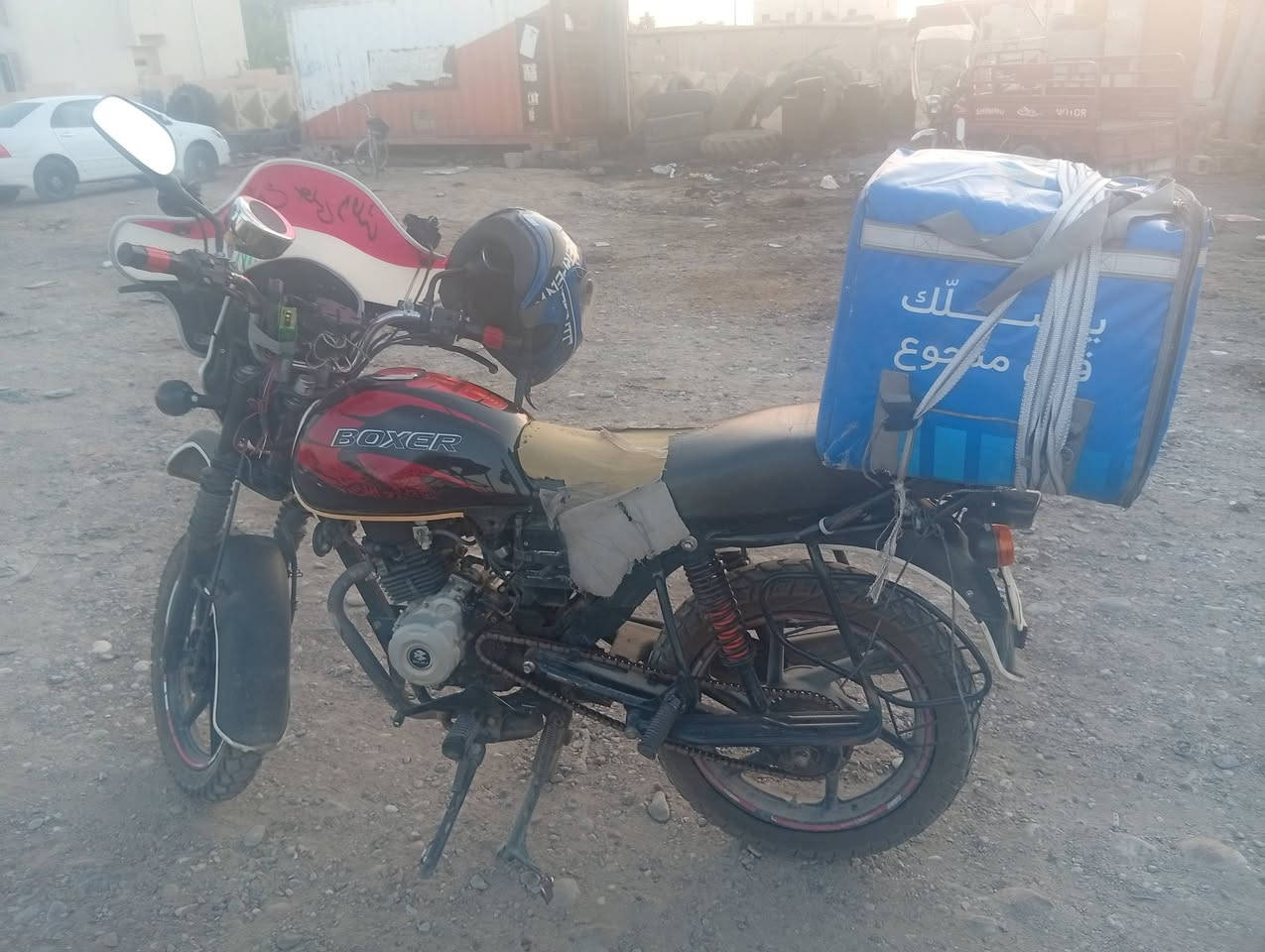 سلام عليكم اخوان عندي بوكسر موديل 23 مرقم بغداد لوحة عربي بأسمي سنويه كير تطشر عندي مستعجل عل بيع 1250 سعرها مكاني بعد امرلي ب سليمان بيك *********** مكلف ب نشر للأستفسار فقط عل هاتف

