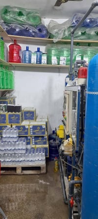 محطه ماء ارو للبيع مع الموقع ام1000لتر بل ساعه تانكيات عدد2واحد5000وال...