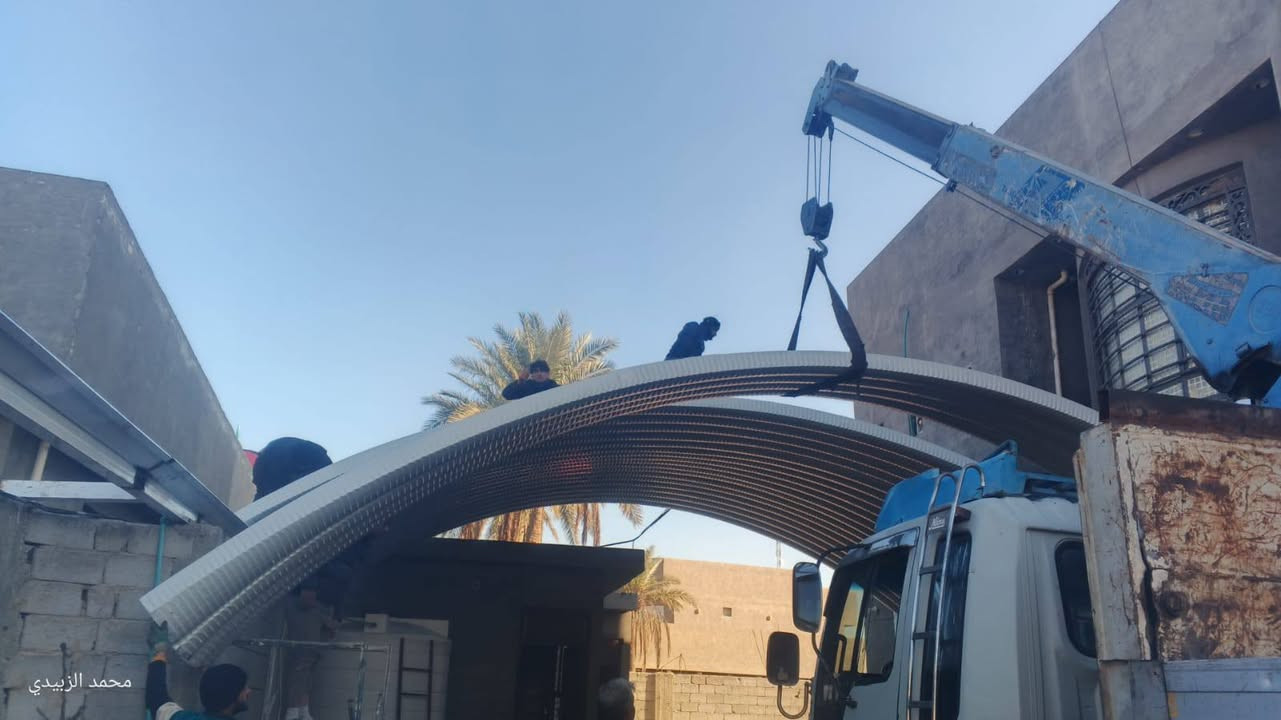 #الى_اهلنا_الكرام 
تعلن حدادة الزبيدي  لعمل سقائف الكي سبان
***********/***********
سعر المتر 25 الف {تخفيض خاص للمساحات الكبيرة}
المواصفات : 
1️⃣- بليت 05 كافة الألوان
2️⃣- بوري مربع 2 ملم 4 انج ثقيل 
3️⃣- ساقية 2 ملم 
4️⃣- كفر براغي انج ونصف 
5️⃣- صبغ رادليت 
6️⃣- صبغ لون 
7️⃣- برغي تثبيت بولت 19
