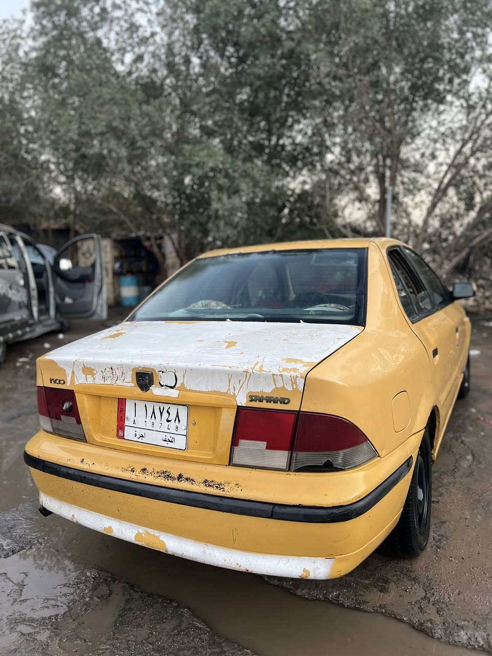 سمند للبيع 
السياره مابيه ضربه ولا تبديل بس دعاميه امامي مكينة كايمه مكاني نجف السياره بأسمي ابيع سويج 18 وبيه مجال تجي تشوف ودلل ***********
