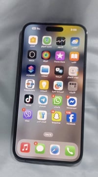 ايفون 14برو صغير ذاكره 256بصمه شغال جهاز نضيف فقط مبدل شاشه وبطاريه لم...
