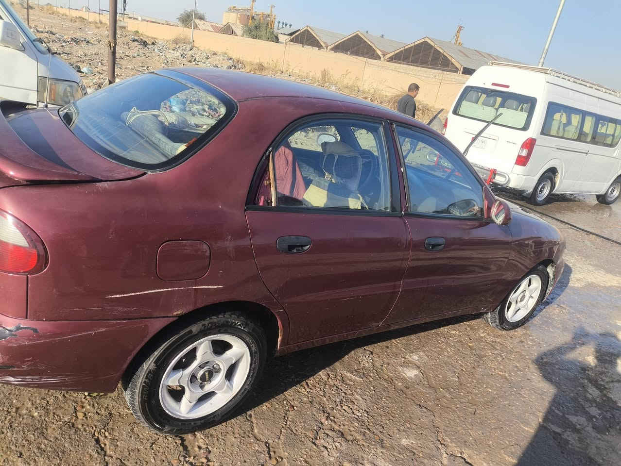 السلام عليكم دايو لانوس موديل 98 للبيع عنوان بابل الحصوة*********** 30وبيه مجال
