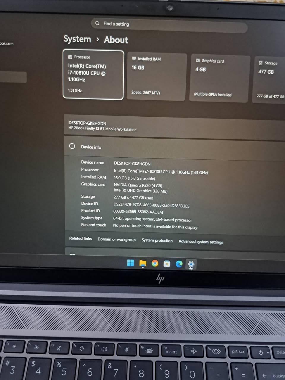 حاسبة 💻 HP Zbook تفيد للهندسة و مونتاج و بعض الالعاب 

مواصفات 👇👇
المعالج - i7 جيل العاشر
كرت شاشة - خارجي 4g جيد للهندسة و مونتاج و بعض الالعاب 
الرام - 16GB
تخزين - SSD 512GB 
الحاسبة نظيفة جدا جدا و ما بيها اي مشكلة كل منافذ تشتغل و ما بيها اي كسر او خدش و الكيبورد نظيف و كل ازرارة تشتغل ، مكاني كركوك حي عدن
سعرة 600 الف 
للتواصل 👈 ***********
