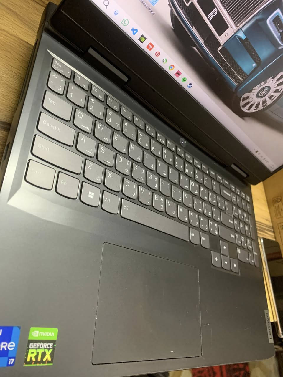 مرحبا شباب
عملاق الكيمنك من لينوفو فئه ideaPad Gaming 3
الجهاز شرق اوسط وكاله مضمون من خلل او ملاحضه اكيد
ياتي بعتاد ممتاز
شاشه حجم 15.6 انش بمعدل تحديث 144فريم  بخواص low blue الوان ممتازه
معالج خارق من انتل
Core i7-12700H-5.20GHZ BOOSTED 16core
من الجيل الاثنا عشر فئه H الكيمنك
كرت الشاشه المنفصل احترافي من
Nvidia RTX 3050-Ti full performance DLSS
نسخه الTi لاقصى اداء
رامات سعه كبيره 24GB DDR4 قابل للتطوير
هارد حجم كلي 750GB SSD  قابل للتطوير و الاضافه
كيبورد ضوئي وبطاريه تستمر اكثر من ساعتان
اكيد الجهاز احترافي بكافه الكمينك او برامج الانتاجيه
السعر ٧٩٠ الف فقط
بغداد قرب البياع و يوجد توصيل ايضاً 
تواصل***********
