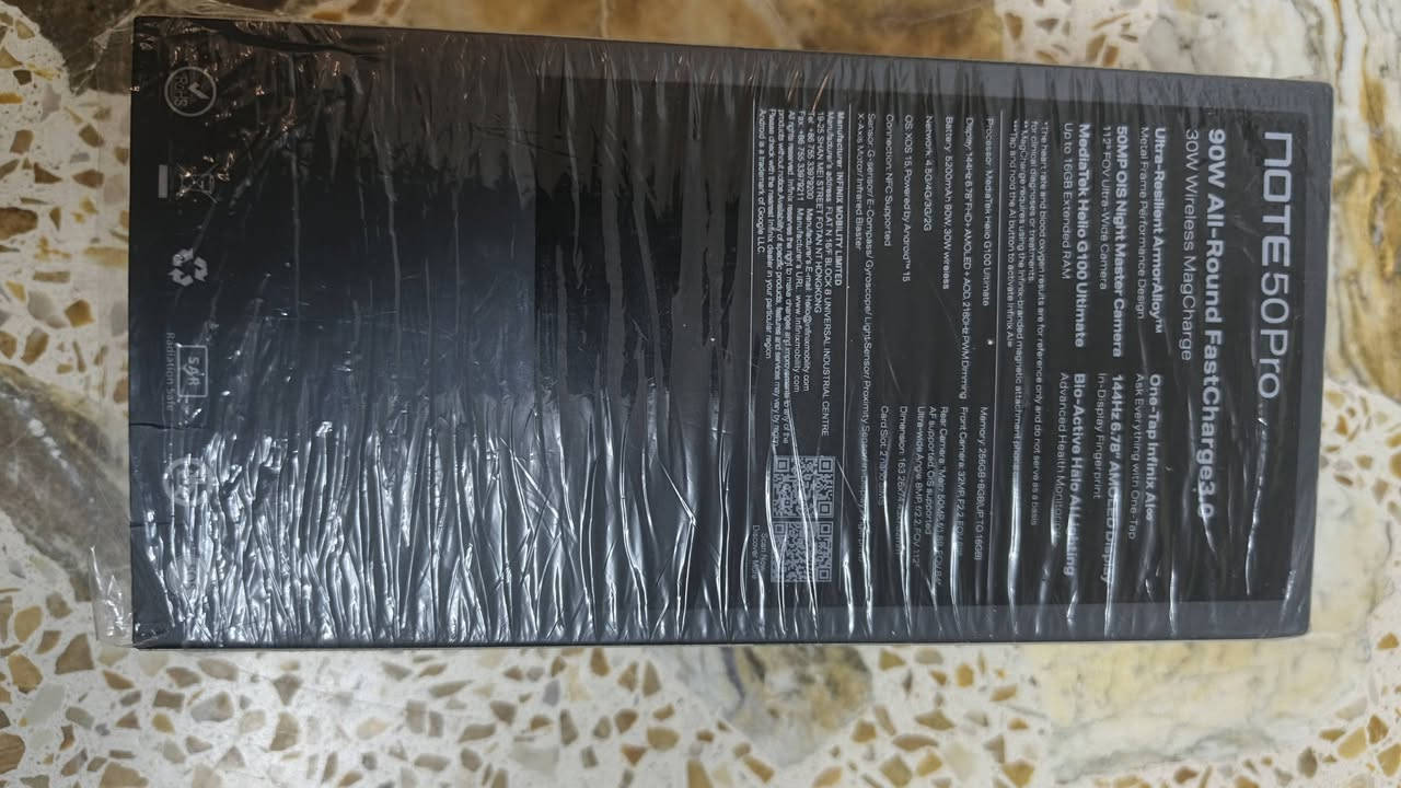 انفنكس نوت 50 برو ذاكره 256 رام 16
قبل 3ايام ماخذه
شاشه 144 هرتز شاحنه 90 واط
 اناره لدات قياس ضربات القلب
الجهاز مكفول من العطل والتصليح
مع ملحقاته كامله كفر عدد ٢ لزكه شاحنه مع شاحنه لاسلكي 
للبيع سعره300الف 
مكاني بغداد الكرخ 
رقم الهاتف
***********
