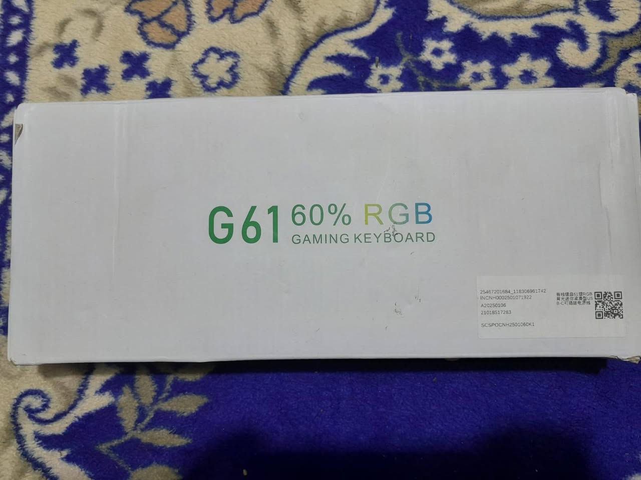للبيع كيس جديد لوك هاي المواصفات
Case black
H61
PS 500W 
i5_2400
Ram ddr3 16gb
Hard m.2 256gb +hdd 500gb
Gpu gtx 1050ti 4gb gaming Asus
Keyboard G16 60% RGB
Mouse gaming RGB
Cable HDMI


**إذا كنت صاحب هذا الإعلان وتريد حذفه لأي سبب، رجاءا أرسل رسالة إلى الدعم الفني**