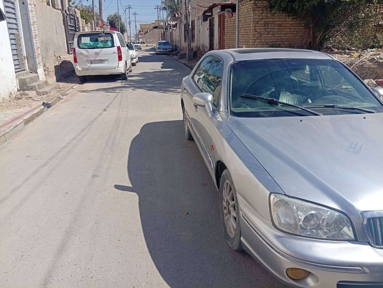 سوناتا كراند موديل ٢٠٠٤سياره جديده وحلومكينه وكير وحديدي جديده السعر ٥٥                     العنوان الديوانيه  الاستفسار على الرقم ***********بيع او مراوس
