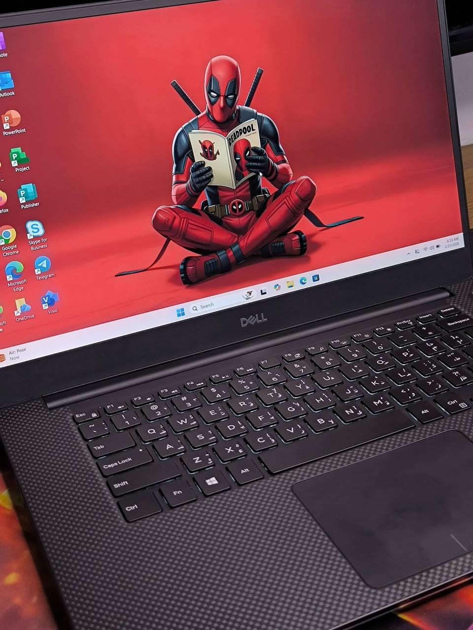 Dell Precision 5540
كوراي سفن جيل تاسع H
 Core i7 - 9 H
12 CPUs - 6 Cores

رام 16 كيكا ددر4 
هارد 512 كيكا سسد ام تو 

كرت شاشة خارجي نيفديا كوادرو T2000 حجم 4 كيكا
Nvidia Quadro T2000 - 4 Gb

كرت  شاشة داخلي  انتل  كرافكس 8 كيكا
Intel UHD GRAPHICS 630 - 8 GB
حجم 15.6 فول اجدي 

كيبورد  عربي انكليزي ضوئي ليزري 
سعر:  600 الف دينار


**إذا كنت صاحب هذا الإعلان وتريد حذفه لأي سبب، رجاءا أرسل رسالة إلى الدعم الفني**