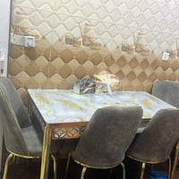 ميز طعام • 6 كراسي • قابلة للتوسيع