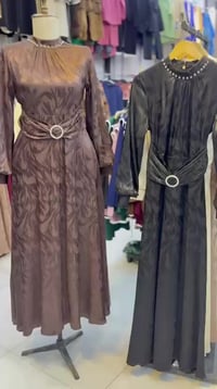 فستان • جاكار تركي • مقاسات ٣٨-٤٦