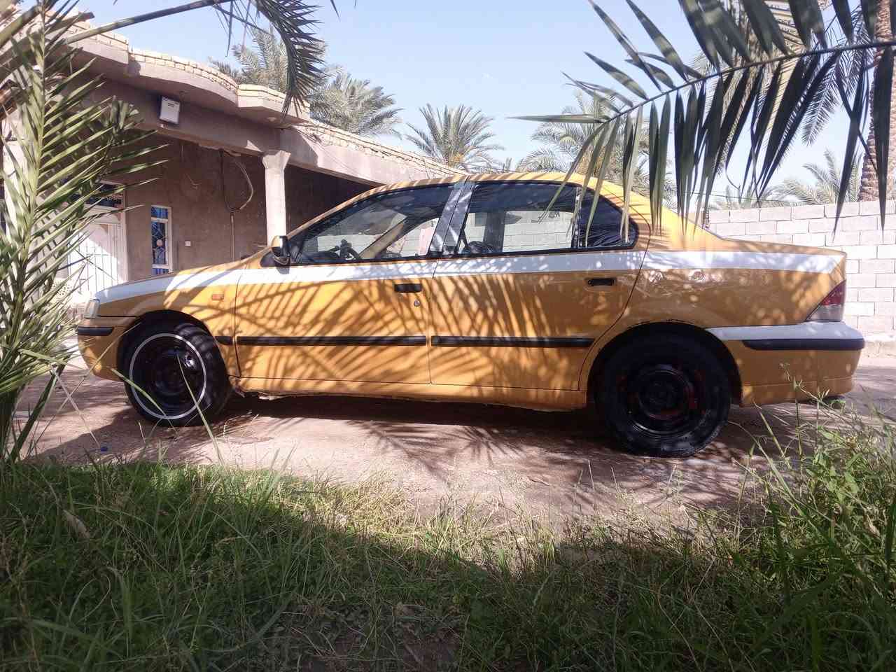 سلام عليكم سياره سمند تكسي مصفره هيه  مديل 11رقم  مثنه مكينه وكير ممكفولات تايرات جاهزه  غرفه جديده تبريد شغال  مكاني السماوه السوير رقم الهاتف *********** سعر 24 بيه مجال
