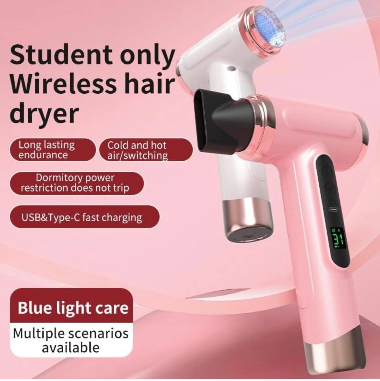 متوفر من امازون 💐

مجفف شعر شحن من فيكي، قابل لإعادة الشحن ببطارية 15000 مللي أمبير، 3 مستويات هواء بارد وساخن قابلة للتعديل، يعمل ببطارية 200 واط، مثالي للسفر والتخييم

جديد👍
السعر ٥٠ الف💐
لون ابيض🥀


**إذا كنت صاحب هذا الإعلان وتريد حذفه لأي سبب، رجاءا أرسل رسالة إلى الدعم الفني**