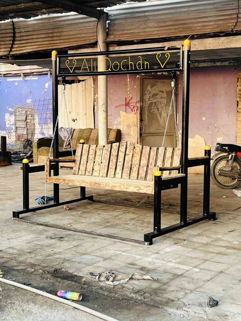 السلام عليكم
مرجوحه تفصال شغل درجه اولى مشتغله بيدي 
قويه ومرتبه كلش 
تتفصخ ٣قطع براغي مو لحيم

ارتفاعه ٢ متر
العرض٢ متر
المقعد ١٧٠
شوفه زين كدامك   والشراي يراسلني 
مو شراي اعبر كبل 💔


**إذا كنت صاحب هذا الإعلان وتريد حذفه لأي سبب، رجاءا أرسل رسالة إلى الدعم الفني**