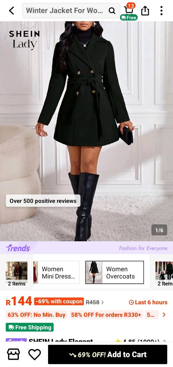 Promo code for SHEIN:
- Code:  M497K 
- Discount: 60% off for new accounts
- Instructions:
 1. Create a new account 
2. Log in on SHEIN new shein account 
3. Search for the code on the search bar and claim 60% off 
4. Add items to cart and checkout (Payflex is also available on SHEIN)

NB you will pay your taxes same time ,you will just wait for delivery 
- Benefits: Free shipping and discounted prices♥️♥️♥️
Give it a try if you're interested in shopping on SHEIN!

1️⃣MISTAKE ALERT! 🚨 SHEIN codes aren't applied at checkout.
2️⃣ Where the code works
You must enter the code in the SEARCH BAR.
That’s where the discounted prices unlock


**إذا كنت صاحب هذا الإعلان وتريد حذفه لأي سبب، رجاءا أرسل رسالة إلى الدعم الفني**