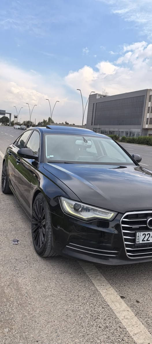 ***********
 Audi A6 Sline quattro 2014 v6 clean title
 قبات مواصفات
ستة سلندر ٢.٨
سلايد
رادار
سيستم سماعات bose 
كشنات امامى وخلفى تدفئة
سنوية باسمى
سيارة سفر شركة اربيل
كيرو محرك ما مفتوح
تاخم اطارات جديد
هززةو فحص جديد
تبريد ثلج
بعد هواية من المواصفات
سعر ١٢٨$
