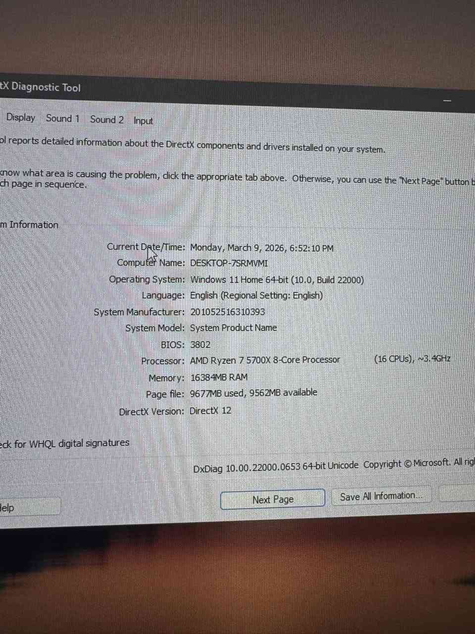 السلام عليكم تجميعة للبيع

كرت الشاشة amd rx 5700 xt 

المعالج amd r 7 5700x

الرامات 8x2 16 gb 

الهارد 1t ssd
هارد 500 ssd

البورد من شركة asus

الشاشة من شركة كيكا بايت فول

السعر مليون و١٠٠ الف مكاني بغداد
***********
