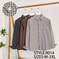 قميص صيني كاروهات خامه بهاري قياس M --3XL السيري 5 قطع   الشد 15 قطعه ...