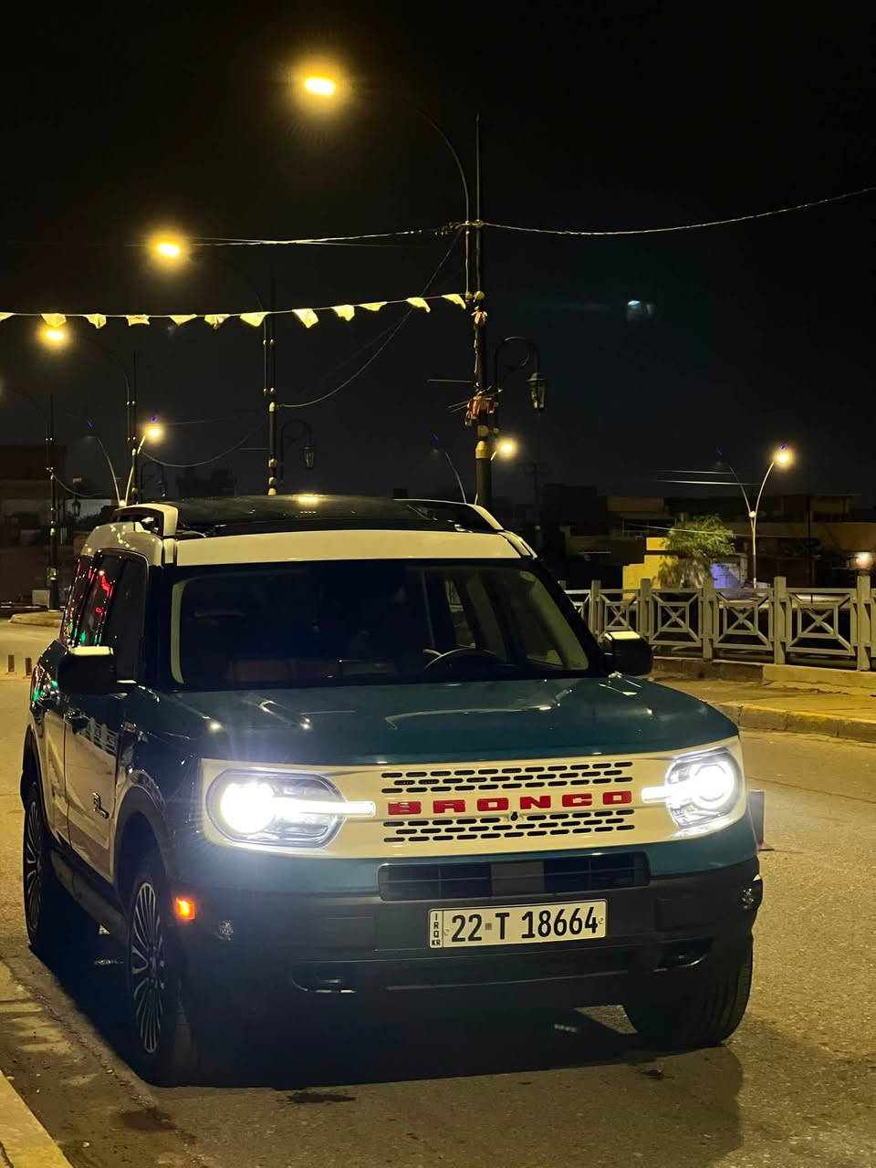 🐎 فورد برونكو 2023 sport
مواصفات  heritage 
فور ويل 4 AWD
‏ABS,TC,GPS,navigation,wifi,bluetooth,
سياره ماشية فقط 22 الاف
بجم سليم
ستيرن هيتر  بريك كهربا
بسمه شاشة و كامرة دوارة
كاميرا امامي  
حساس خلفي  
لايت زنون،بك لايت ليد 
فول رادارات جانبي وامامي 
محرك 4سلندر تيربو 2000 كلش قوي 
5 انضمة قيادة  
ضرر ❌// ضرره شوية من باب الخلفي و جاملغ خلفي 
بجم سليم
ارباكات فقط صفاح مرجعينة سستم 
❌ماشيه فقط 22 الاف مايل
عنوان كركوك
 للاستفسار ***********
