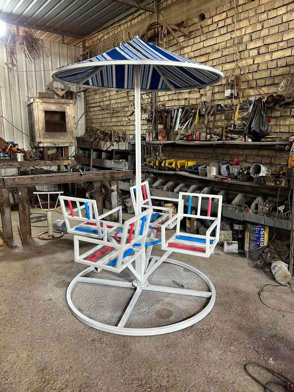 العاب  
مراجيح  مسطبات كراسي  منقلات شواء مزلحكانه ميزان سفينه 
داخل الصفحه اكثر من 600 تصميم
ديالى /بهرز
شغل حسب الطلب الاسعار حسب الحجم والتصميم 
للاستفسار
مراسلة الصفحه أو
✅واتساب ***********
🔴توجد خدمة توصيل
